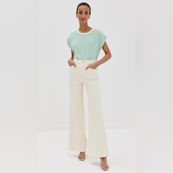 Pistola TRINA MUSCLE TEE - VERT STRIPE - green - small - Picture 6 of 9